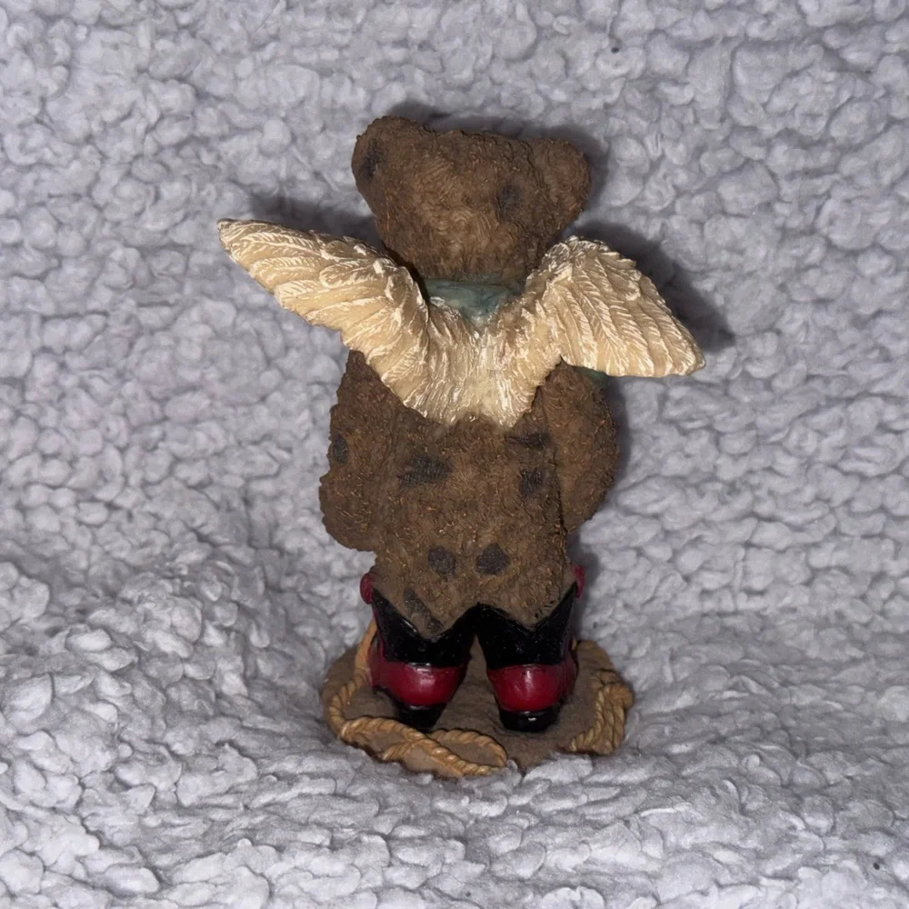 Vintage Teddy Angels Have A Doo Da Day Cowboy Bear Figurine